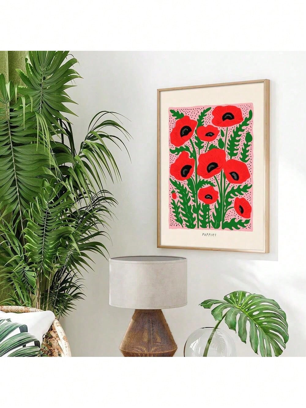 Spice up your space with Bold Botanical Bliss - a canvas print that adds modern flair with its minimalist abstract floral design. Perfect for any room, this print brings beauty and uniqueness to your décor. (Flower power never looked so good!)