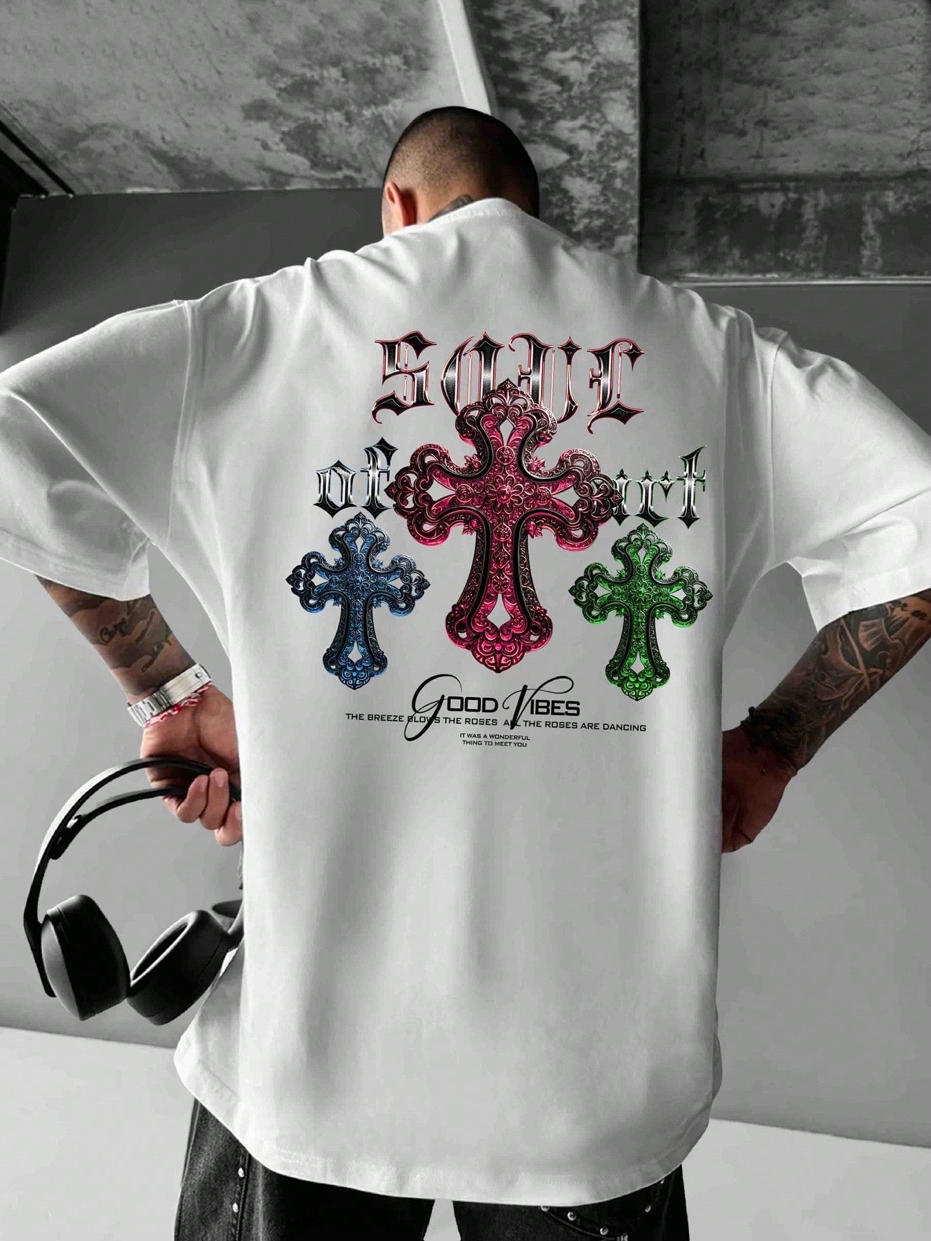 Step out in style with this Bold Cross Design Men's Streetwear T-Shirt! Featuring vibrant colorful geometric patterns, it's crafted from 100% cotton to keep you cool and comfy on all your summer adventures. Whether you're treating yourself or searching for the perfect gift for him or her, this tee adds a playful pop to any outfit. Perfect for those who love bold fashion with a fun twist!