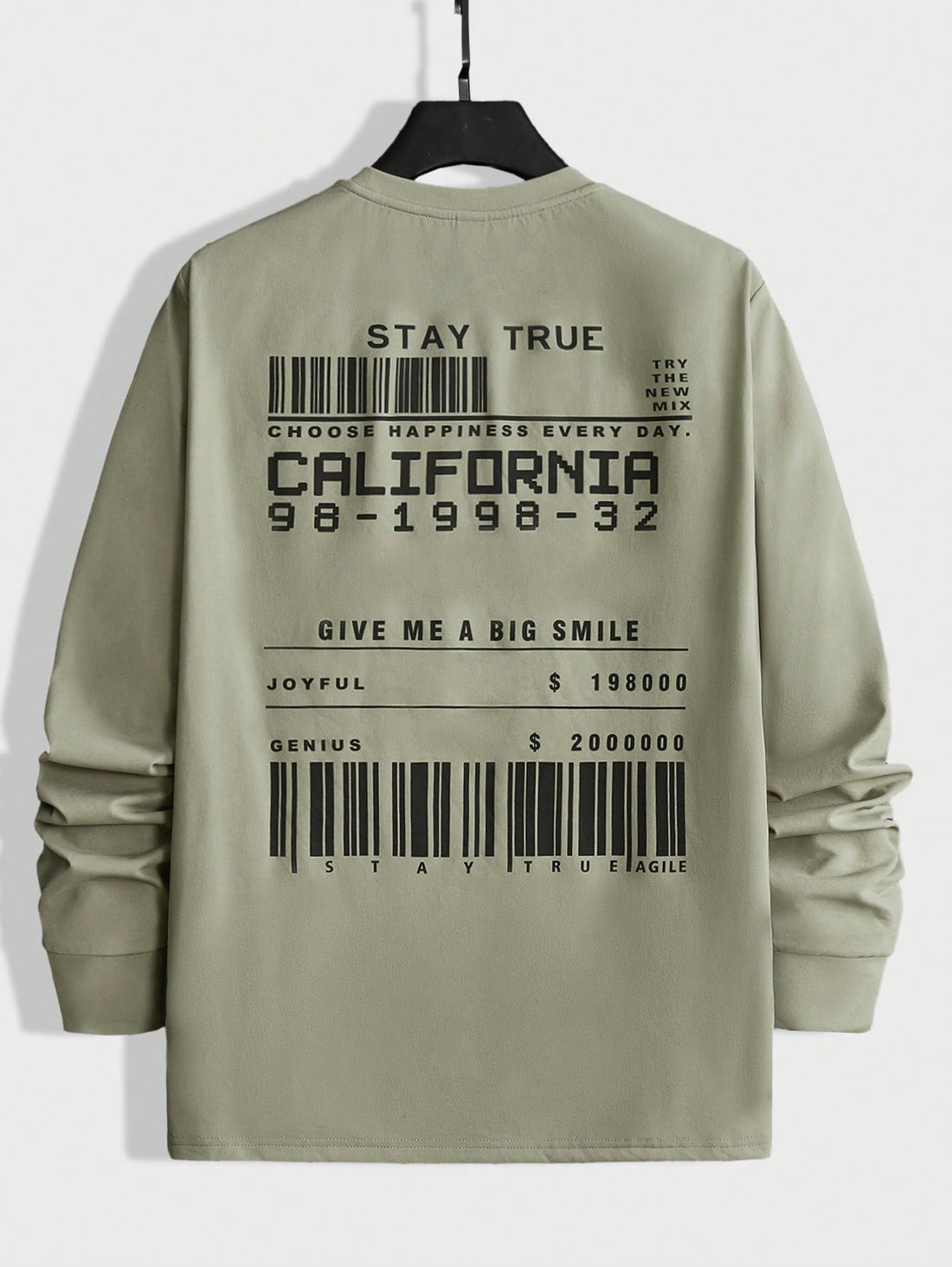 This stylish t-shirt boasts a bold slogan print, perfect for the fashion-forward modern man. With its eye-catching design, you'll be sure to make a statement with every wear. Made with quality materials, this t-shirt offers both comfort and style, making it a must-have addition to any wardrobe.