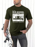 This bold and eye-catching men's tape slogan graphic tee is a stylish addition to any wardrobe. Made with high-quality materials and a unique design, this tee is sure to make a statement. Perfect for casual or dressed-up looks, this tee is a must-have for any fashion-forward individual.