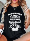 Show off your love for being a bonus mom with our Casual Short Sleeve T-Shirt! Embrace your role with pride and style in this comfy and stylish tee. Perfect for everyday wear or as a thoughtful gift for fellow bonus moms. Spread the love and celebrate the amazing bond of bonus motherhood.