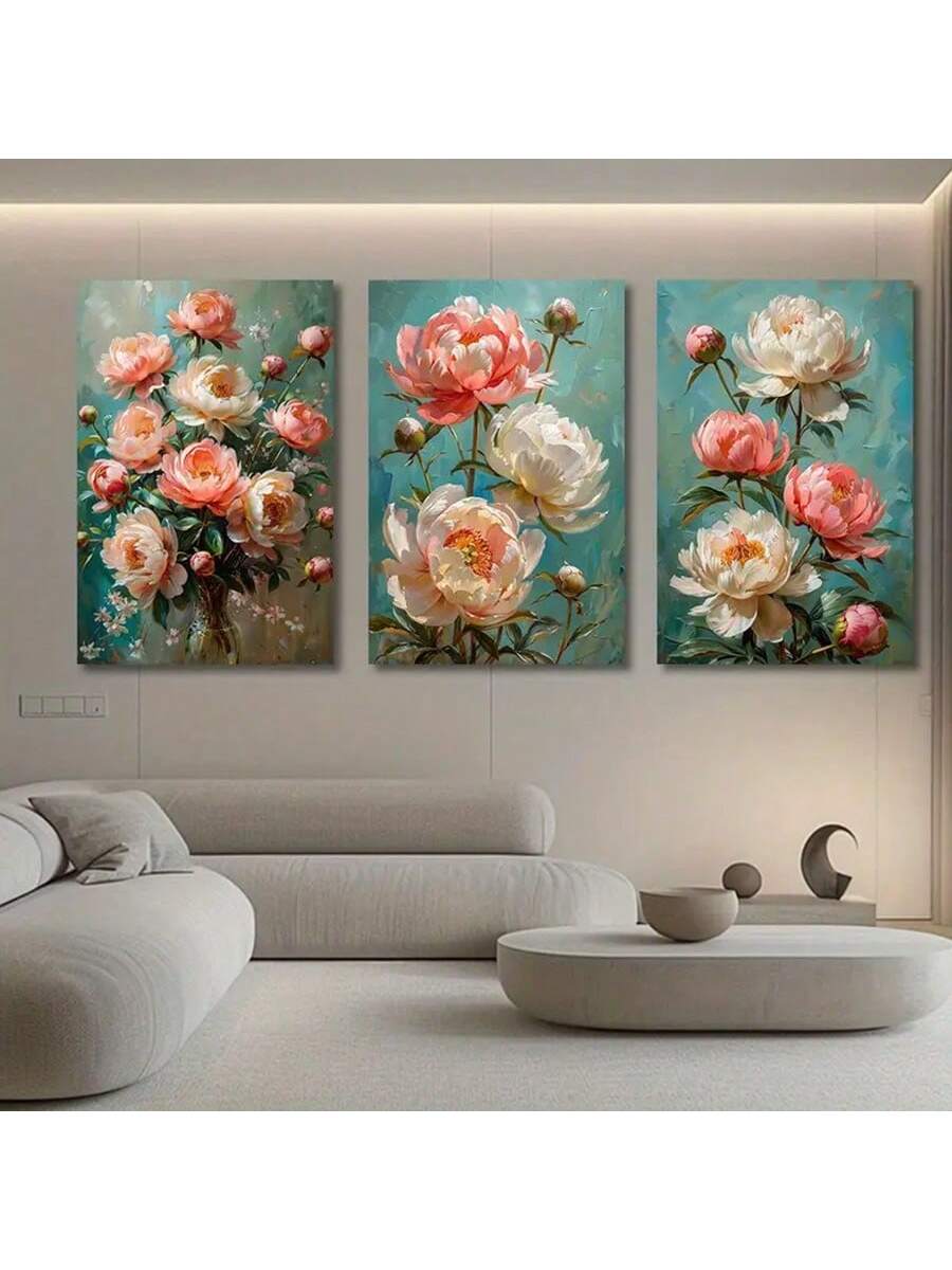Featuring the Botanical Bliss 3-Piece Floral Wall Art Poster Set, elevate your modern home decor with a touch of nature. This set includes three posters with delicate floral designs, perfect for adding a touch of softness and beauty to any room. Crafted with high-quality materials, these posters will bring a calming and elegant feel to your space.