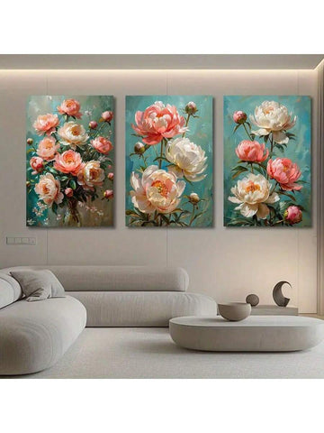 Featuring the Botanical Bliss 3-Piece Floral Wall Art Poster Set, elevate your modern home decor with a touch of nature. This set includes three posters with delicate floral designs, perfect for adding a touch of softness and beauty to any room. Crafted with high-quality materials, these posters will bring a calming and elegant feel to your space.