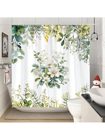 Transform your bathroom into a tropical oasis with Botanical Bliss shower curtain. Featuring vibrant green leaves and flowers, this curtain will add a touch of nature to your space. Let the refreshing and relaxing botanical design transport you to a blissful escape.