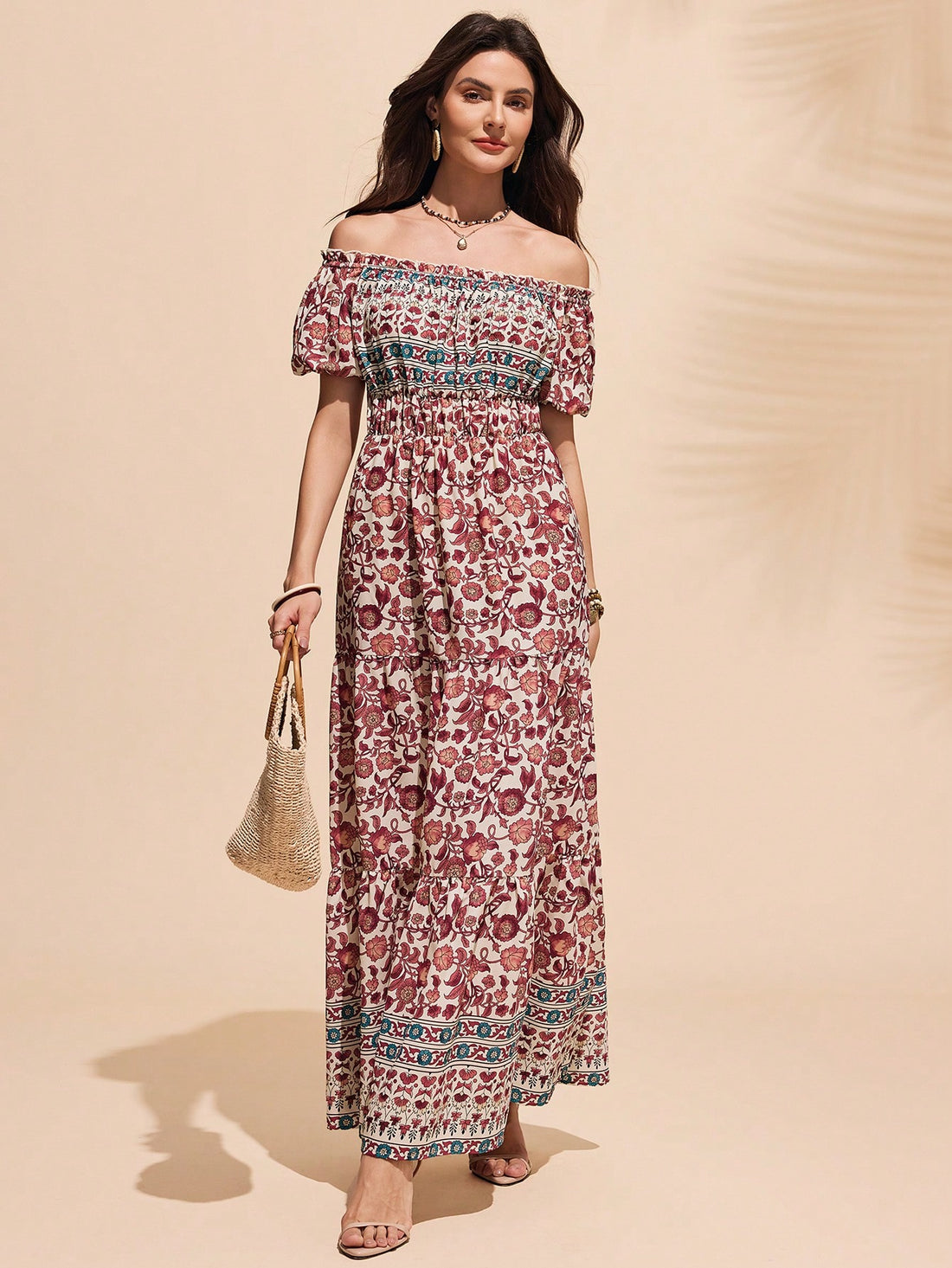 Stay breezy and stylish all summer long with our Breezy Summer Style Off-Shoulder Long Dress. This fashionable dress is perfect for any casual occasion. Don't miss out on this must-have addition to your summer wardrobe!