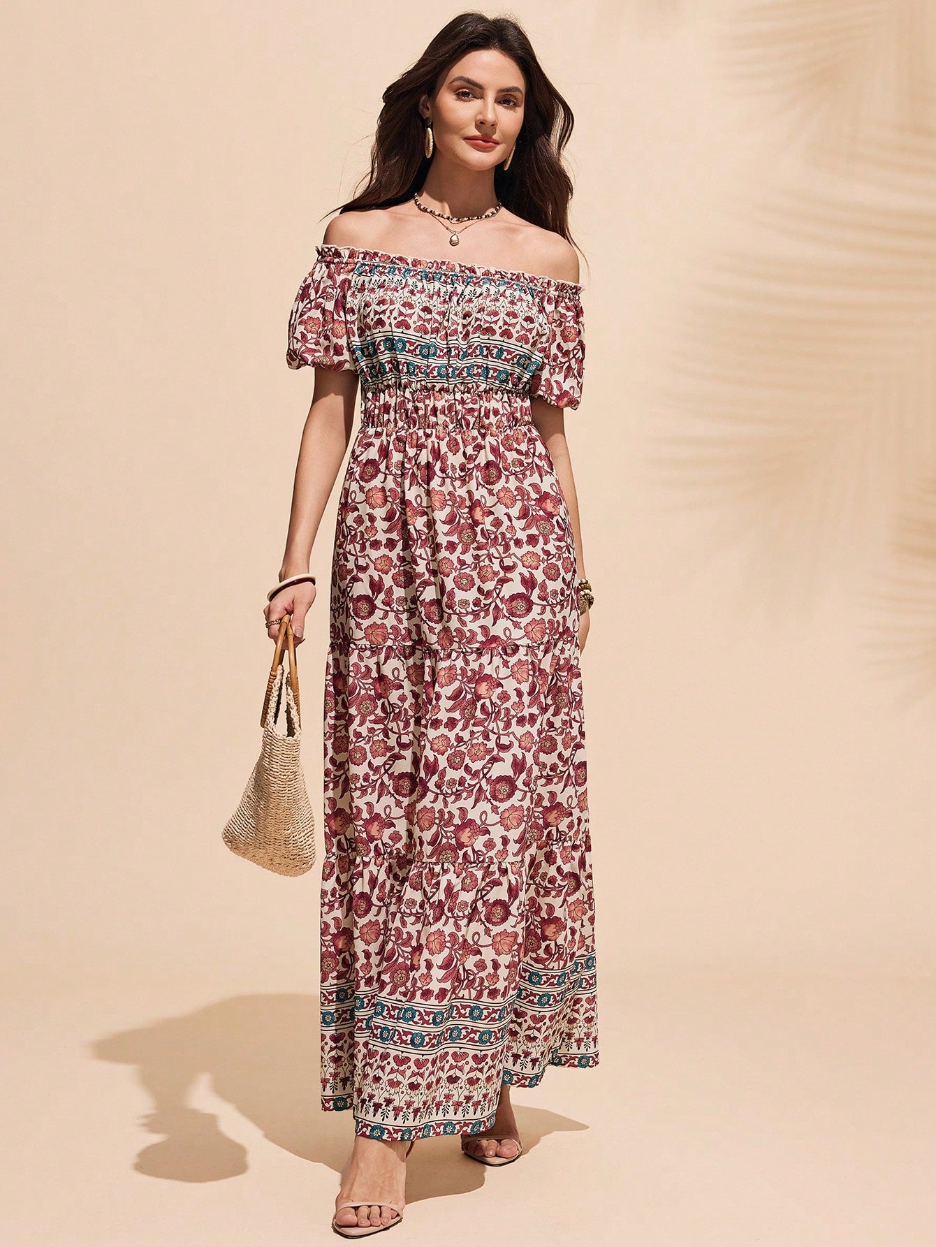 Stay breezy and stylish all summer long with our Breezy Summer Style Off-Shoulder Long Dress. This fashionable dress is perfect for any casual occasion. Don't miss out on this must-have addition to your summer wardrobe!