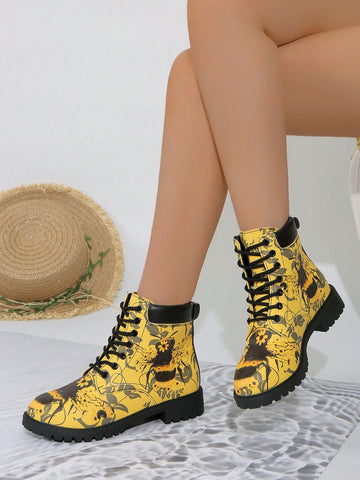 Elevate your style with British Belle Printed Boots. These ankle boots are both stylish and comfortable, making them a must-have in any woman's wardrobe. The versatile design allows you to pair them with any outfit, while the high-quality materials ensure long-lasting durability. Upgrade your shoe game with these fashionable and functional boots.