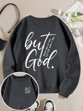Stay inspired and cozy with the But God Made a Way sweatshirt. Let this long sleeve, Christian-themed piece remind you that there's always a solution, no matter how tough the situation. Trust in the Lord and wear your faith on your sleeve (literally).