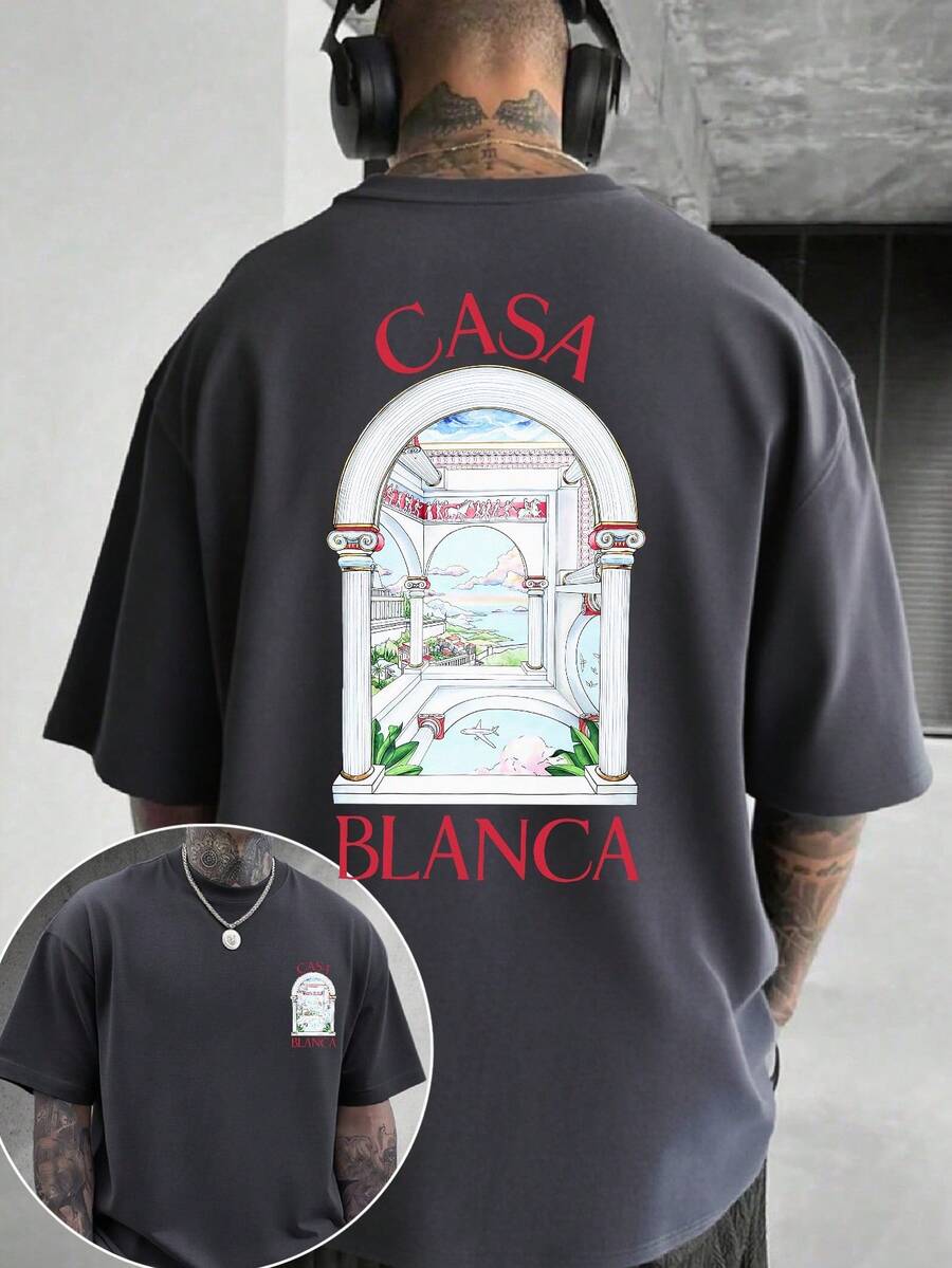 Step into summer with the Casa Blanca Arched Gateway Cotton T-Shirt—your new go-to for breezy comfort and stylish vibes. Made from soft, breathable cotton, this tee keeps you cool while showcasing a unique arched gateway print that sparks curiosity. Perfect for sunny days or as a thoughtful gift for the guy who loves casual cool with a splash of charm!