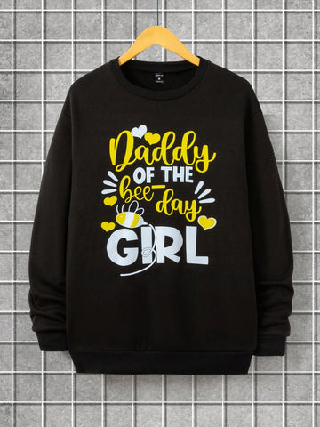 Get buzzin' in this Casual Bee Print Colorblock Pullover Sweatshirt! Perfect for parent-child activities, it features a playful bee print and colorblock design. Fun, functional, and perfect for bringing the whole hive together!