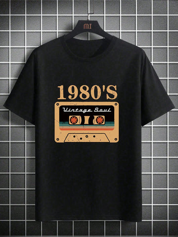 Get ready to turn heads with the Casual Cool: Men's Summer Graphic Tee! Featuring a unique letter and tape print, this tee offers a fun and playful twist on a classic summer staple. Stay cool and stylish all season long with this must-have addition to your wardrobe.