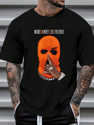 Get ready to make a statement with our Casual Slogan Graphic Tee for Men. Trendy and comfortable, this tee is perfect for everyday wear. Express yourself and stay stylish at the same time. Who says fashion can't be fun?!