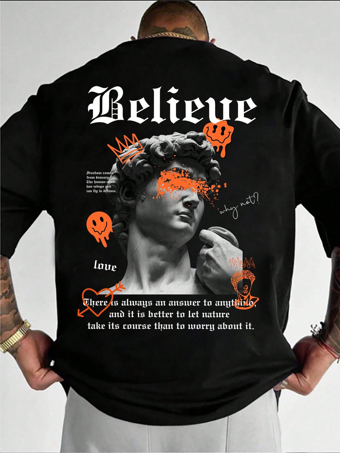 Keep it casual, comfy, and cool with our trendy slogan t-shirts for men. Perfect for everyday wear, these shirts are a comfortable and stylish addition to any wardrobe. Say goodbye to boring basics and hello to unique styles that will make a statement wherever you go.