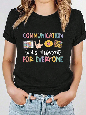 Expertly designed for maximum comfort and style, this Casual Summer Slogan Tee is the ultimate addition to your wardrobe. Crafted with a round neck and short sleeves, this tee is perfect for any casual summer outing. With its trendy slogan, it's sure to make a statement while keeping you cool and comfortable.