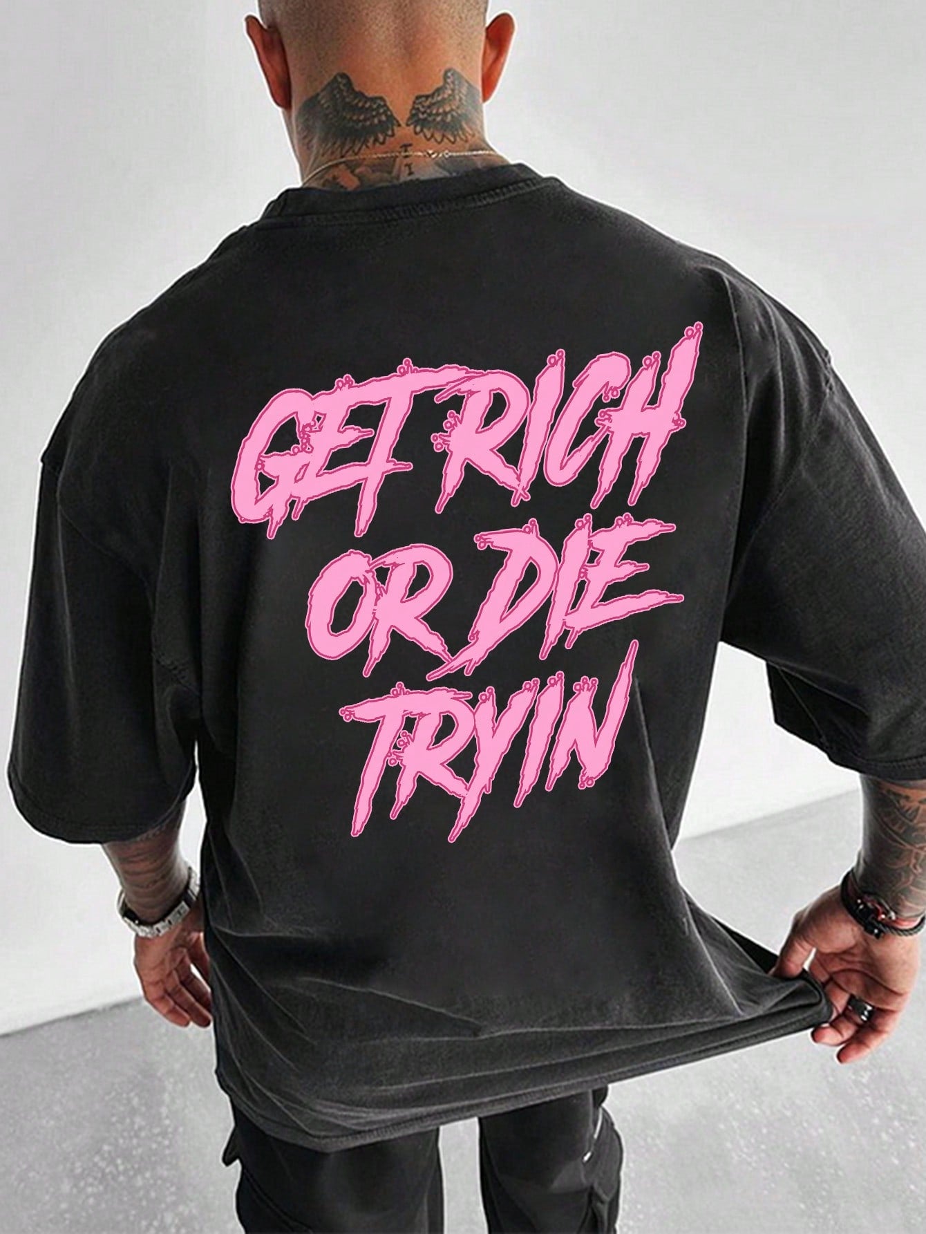 Get ready to elevate your style game with Casual Vibes: trendy slogan t-shirts for men. These tees effortlessly combine fashion with comfort for an impactful look. Whether you're going for a laid-back vibe or making a bold statement, these shirts have got you covered. Express your personality in style.