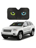 Stay cool and stylish with our Cat Eye Design Car Sun Shade! Keep your vehicle's interior protected from the sun's harmful UV rays while adding a playful touch with our unique cat eye design. With a universal fit, this sun shade is the purrfect addition to any car. Meow!