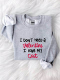 Show off your love for your feline friend this Valentine's Day with our Cat Lover Sweatshirt! Featuring the slogan 