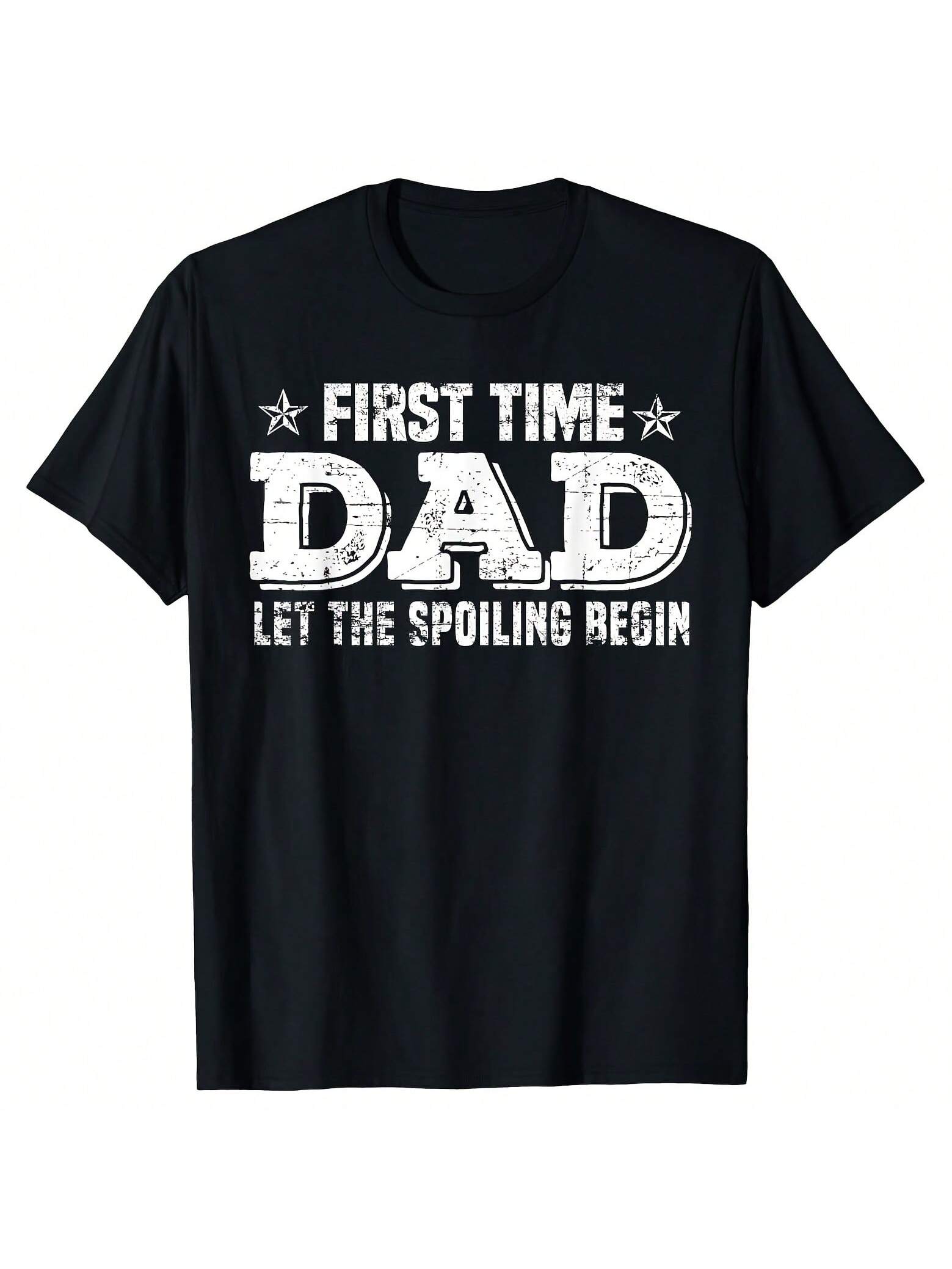 Get ready to spoil your new bundle of joy with our 'Let the Spoiling Begin' t-shirt! Perfect for first-time dads, this shirt celebrates fatherhood with a playful twist. Let everyone know you're ready to spoil your little one (and maybe yourself) with this quirky and fun tee!