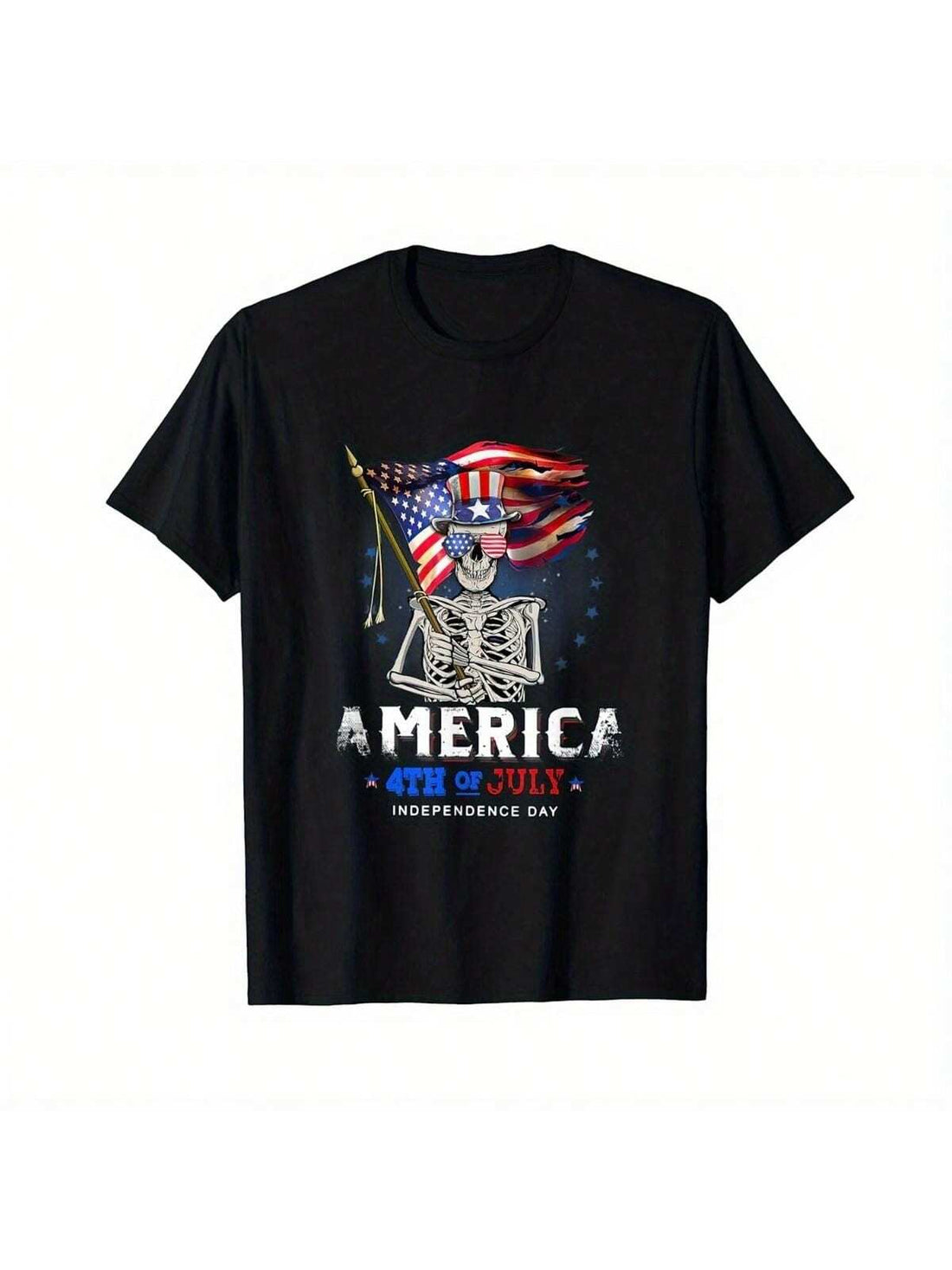 Show off your patriotic spirit with this bold USA Skull Flag 4th of July T-shirt! Perfect for Independence Day celebrations, it combines edgy style with classic American pride. Whether you're grilling, watching fireworks, or hanging out with friends, this tee adds a fun, fearless twist to your festive look. Celebrate freedom with attitude and comfort all day long!