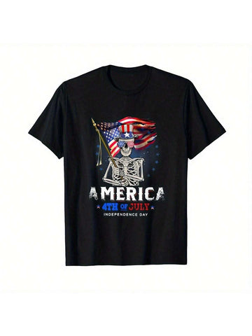 Show off your patriotic spirit with this bold USA Skull Flag 4th of July T-shirt! Perfect for Independence Day celebrations, it combines edgy style with classic American pride. Whether you're grilling, watching fireworks, or hanging out with friends, this tee adds a fun, fearless twist to your festive look. Celebrate freedom with attitude and comfort all day long!