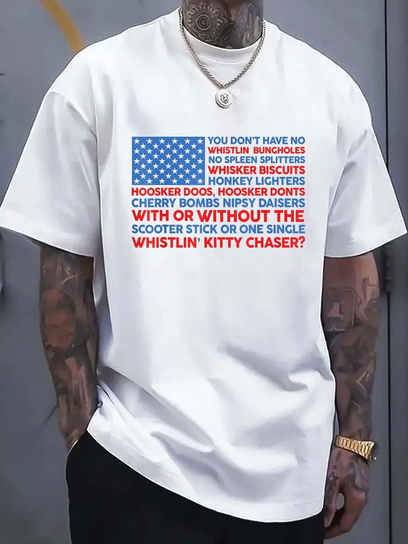 Show your patriotic spirit with this 100% cotton US Flag T-shirt designed just for men. Comfortable and breathable, it’s perfect for celebrating Independence Day in style. Whether you’re at a barbecue, parade, or fireworks show, this tee keeps you cool and festive all day long. Let your outfit do the talking and make your Fourth of July unforgettable!