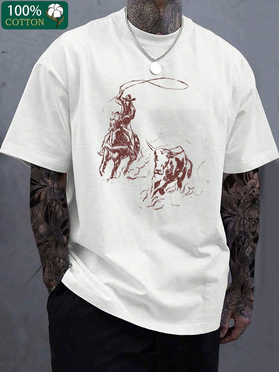 Embrace your wild side with the Original Cowboy T-Shirt, designed to capture the true American spirit. Whether you're out exploring or kicking back, this tee offers comfort and style that fits every adventure. Its classic design makes it a perfect companion for those who love freedom and fun. Get ready to ride into relaxation with a shirt that’s as bold and playful as you are!