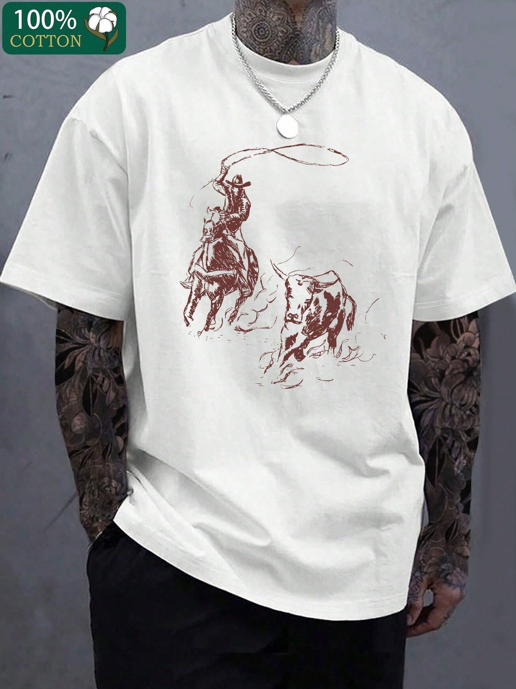 Embrace your wild side with the Original Cowboy T-Shirt, designed to capture the true American spirit. Whether you're out exploring or kicking back, this tee offers comfort and style that fits every adventure. Its classic design makes it a perfect companion for those who love freedom and fun. Get ready to ride into relaxation with a shirt that’s as bold and playful as you are!