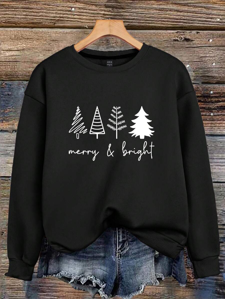 Get into the holiday spirit with this cheerful Women's Merry Bright Christmas Trees Print Sweatshirt! Featuring a vibrant festive design that celebrates all things merry and bright, this cozy pullover is perfect for spreading Christmas cheer. The comfortable fit makes it ideal for holiday gatherings, casual outings, or cozy nights in. Whether you're decorating, shopping, or simply embracing the season, this sweatshirt brings festive flair to your everyday wardrobe. A must-have for anyone who loves Christmas