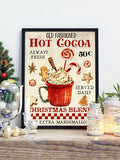 Discover the joy of the holiday season with this festive Christmas Hot Cocoa Decorative Poster. Perfect for kitchens, this unique wall art decor will add a touch of warmth and cheer to any space. Celebrate the season and indulge in the coziness of hot cocoa with this charming poster.