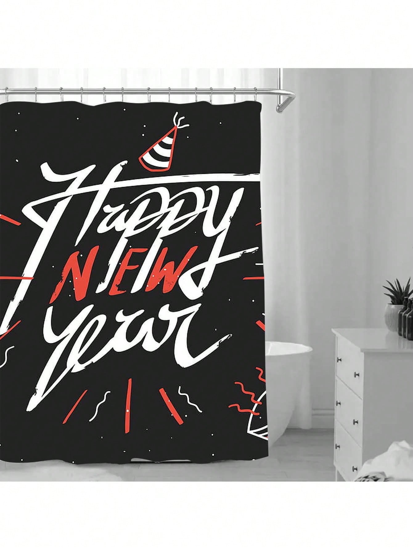 Celebrate the new year in style with our waterproof satin shower curtain! Easy to clean with machine washable materials, this bathroom decor adds a touch of luxury to your daily routine. Upgrade your space and keep the party going all year long!