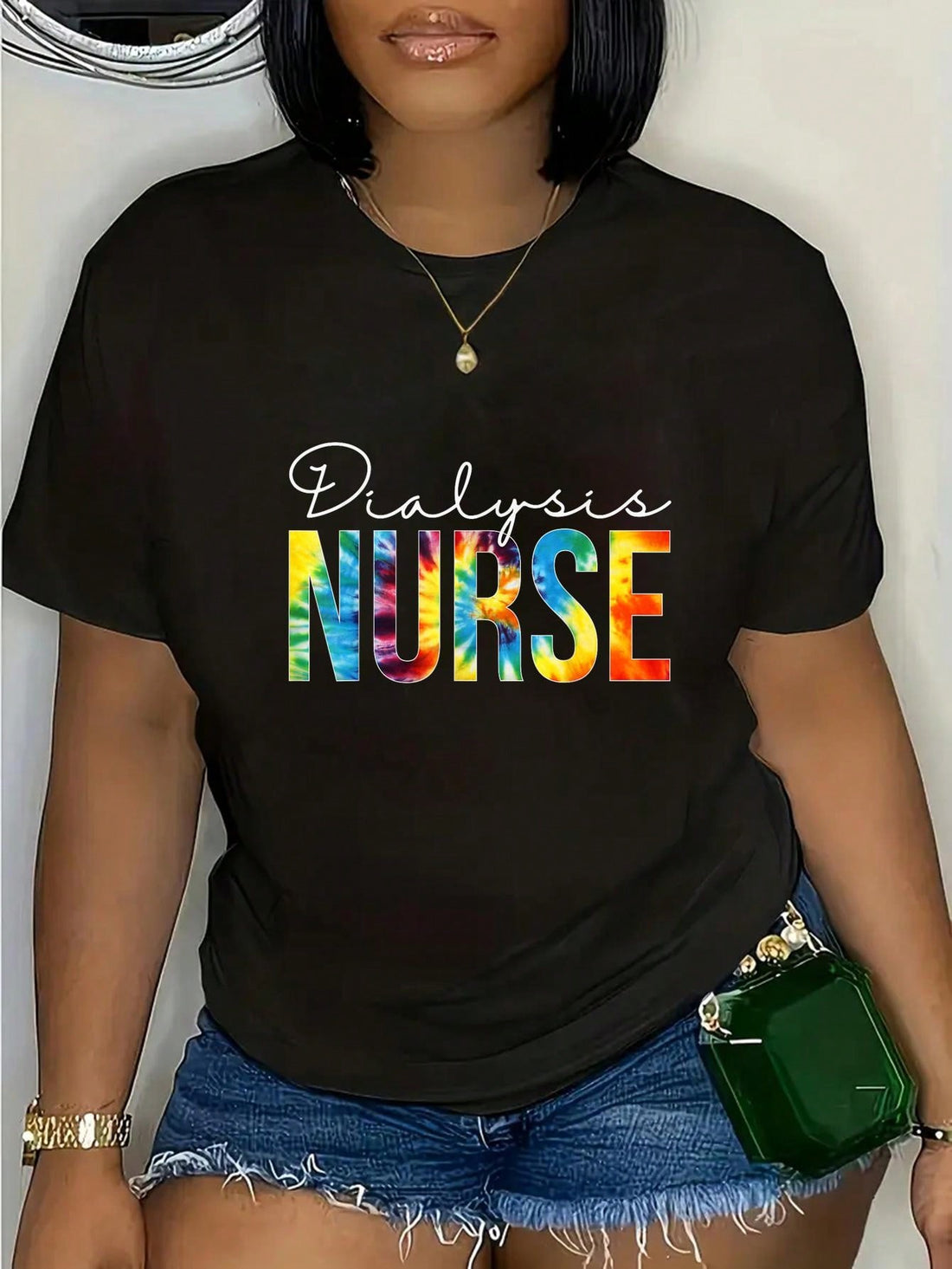 Show off your fun and unique style with our Celebrating Care tee. Perfect for dialysis nurses, this tie-dye shirt is a playful way to show appreciation for the caring work they do. Comfortable for long shifts and easy to pair with scrubs or jeans, it's a must-have for any healthcare professional.