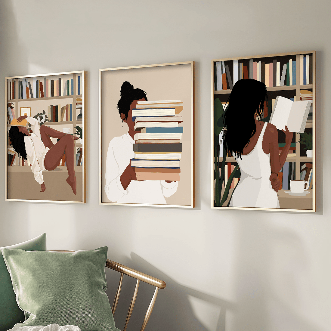 Celebrate your heritage with this stylish 3-piece African American wall art set. Add a touch of culture and personality to your home decor. Perfect for anyone who wants to show off their roots with a playful twist. Spice up your walls with this unique and fun set!