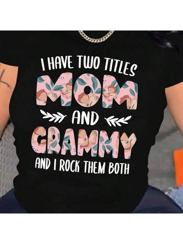 Celebrate the love for your Grammy Mom with this quirky plus size casual tee! With a playful design and comfortable fit, this tee is perfect for any casual outing. Show your Grammy Mom some appreciation and love with this fun and unique shirt.