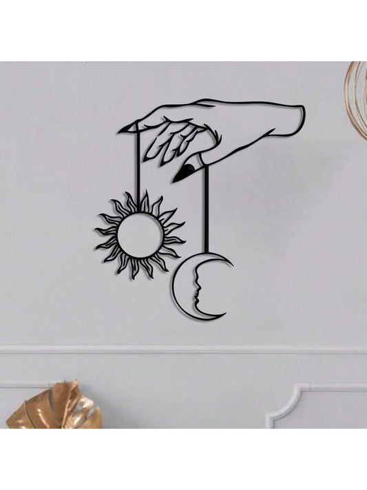 Introduce a touch of celestial elegance to your home with Celestial Harmony wall art. This minimalist design features a sun and moon in sleek metal, adding a stylish touch to any room. Bring balance and harmony to your decor with this sophisticated piece.