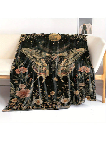 Wrap yourself in whimsy with the Celestial Moon Moth Floral Flannel Blanket! This soft, cozy throw brings a touch of magic to your bed, sofa, or camping spot. Its charming moon moth and floral design adds a playful vibe while keeping you warm and snug. Perfect for chilly nights or lazy afternoons, this blanket turns any space into a cozy retreat filled with celestial charm.