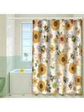 Make a splash in your bathroom with our Charming Bee Floral Shower Curtain! Not only is it water resistant and machine washable, but it also comes with hooks for versatile use. Transform your bathroom into a whimsical garden with this charming addition. Bee-lieve us, you won't regret it!