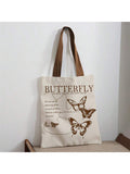 Carry your essentials in style with this charming butterfly print shoulder bag. Featuring a double-sided design, this spacious tote transitions seamlessly from beach days to everyday errands. The durable construction and comfortable shoulder straps make it perfect for travel, shopping, or casual outings. Eco-friendly and reusable, it's a practical choice for the environmentally conscious shopper who refuses to compromise on style.