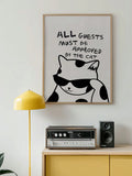 Make your walls purrfect with our Charming Cat Mural Poster! Featuring cute & quirky cat illustrations, it's the ultimate decor for cat lovers. Get ready for some serious feline fun and add some meow factor to your space. (No litter box required!)