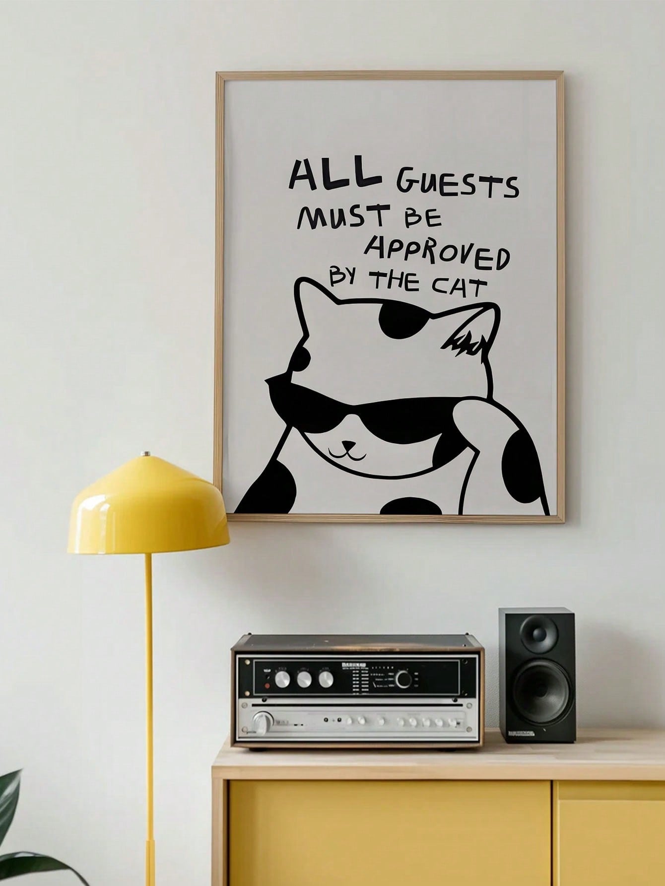 Make your walls purrfect with our Charming Cat Mural Poster! Featuring cute & quirky cat illustrations, it's the ultimate decor for cat lovers. Get ready for some serious feline fun and add some meow factor to your space. (No litter box required!)