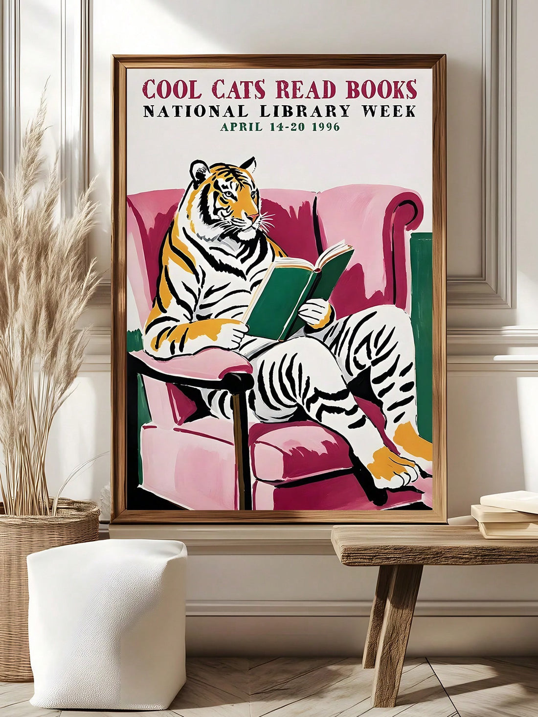 Add a splash of whimsy to your space with this Charming Cool Cats Reading Books Canvas Art. Featuring vintage-inspired designs, these playful cats invite you to relax and enjoy a good story—perfect for brightening up your home or office. Let their cool, bookish charm spark your imagination every day.
