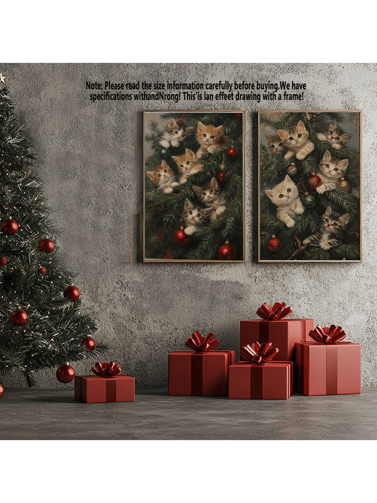 Bring holiday cheer to your home with this delightful festive cat canvas art! Featuring an adorable feline dressed in Christmas spirit, this charming piece celebrates the joy of the season while honoring your love for cats. The vibrant, playful design adds warmth and personality to any room, making it an ideal gift for cat enthusiasts and holiday decorators alike. Perfect for living rooms, bedrooms, or cozy nooks, this canvas art captures the whimsy of Christmas with a furry twist. Brighten your walls and s