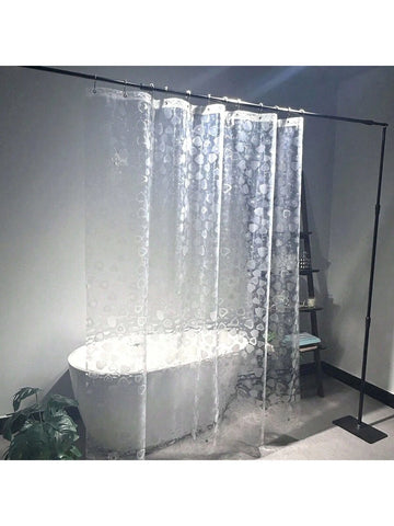 Add a splash of fun to your bathroom with this Charming Heart Engraved EVA Shower Curtain. Waterproof and odorless, it keeps your space fresh and dry while the hookless design makes installation a breeze. Its playful heart pattern brings a cheerful vibe, turning your daily shower into a delightful experience.