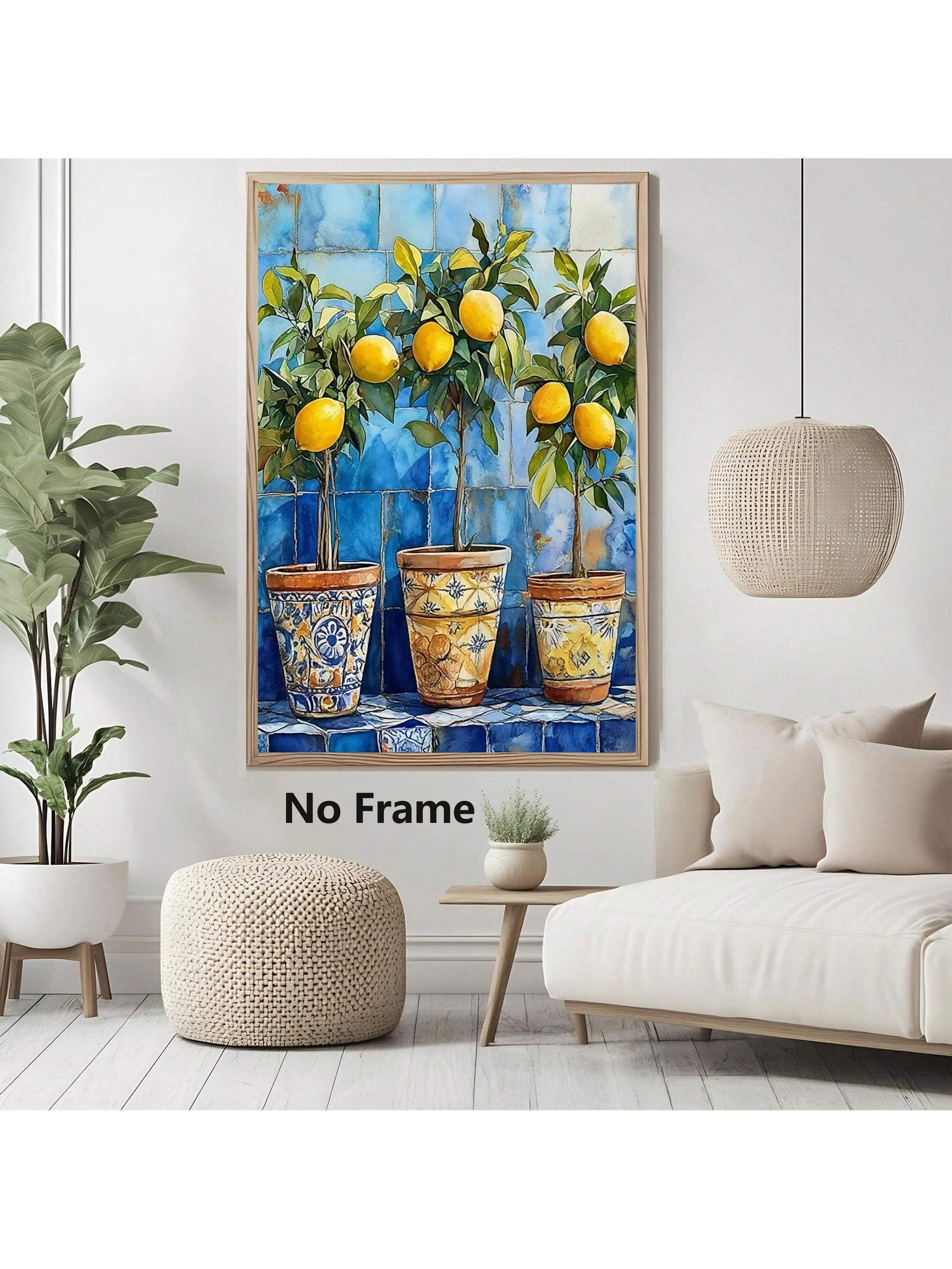Bring a splash of sunshine indoors with this Charming Lemon Tree Canvas Art. Its vibrant yellow lemons and lush green leaves add a playful touch to any room, brightening your home or office with cheerful energy. Perfect for those who love a fresh, fruity vibe, this canvas turns any wall into a lively, inviting space.