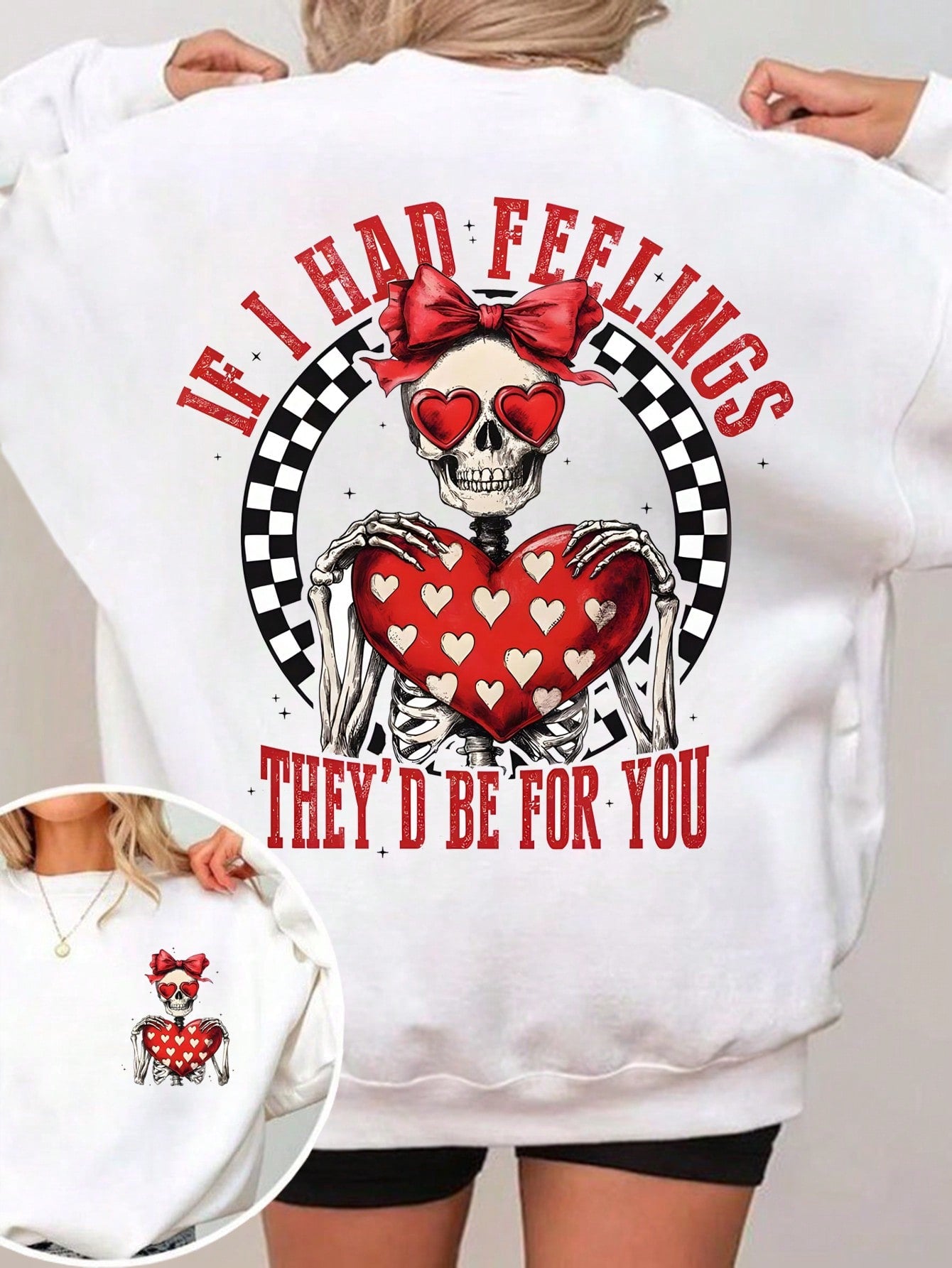 Snuggle up in style this season with our Charming Love sweatshirt. With its cozy and comfortable fit, this sweatshirt is the perfect way to show off your love for the season of love. Spread some cheer and warmth with our charming design, perfect for staying cozy and stylish this Valentine's Day.