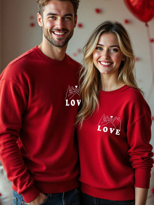 Spread the love on Valentine's Day with our Charming Love Vibes Sweatshirt. Cozy and stylish, this sweatshirt will keep you warm while showing off your playful side. Perfect for a casual date or a cozy night in. Get ready to charm your way through the holiday!