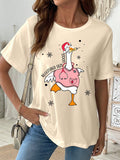 Stay comfortable and stylish this spring and summer with our Charming Nurse-Approved Duck & Snowflake Print Tee. Expert-approved for nurses, this tee features a charming print that will add a touch of whimsy to any outfit. Made with lightweight materials for maximum comfort, it's perfect for any season.