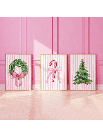 Transform your holiday space with this delightful trio of pink Christmas wall art downloads! Perfect for adding a soft, festive touch to any room, this set includes three charming frameless designs that celebrate the season in style. Simply download, print, and display—no frames needed. Whether you're decorating a cozy bedroom, modern living room, or creative workspace, these playful pieces bring warmth and cheer to your walls. Ideal for budget-conscious decorators who want instant holiday magic without the