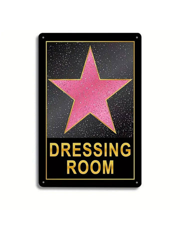 Charming Pink Star Poster - Perfect Teen Girl Room Decor for a Stylish Dressing Room