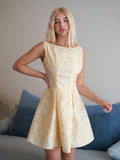 Step into sunshine with this Charming Retro Bowknot Backless Mini Dress in Custard Yellow. Perfect for spring and summer, its playful bowknot detail and flirty backless design bring vintage vibes with a modern twist. Lightweight and breezy, this mini dress keeps you cool while turning heads wherever you go. Embrace warmth and whimsy in one effortlessly stylish outfit.
