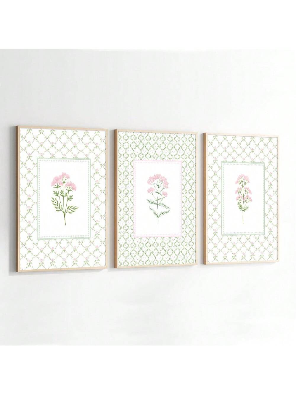 Transform your little one's nursery into a serene botanical sanctuary with this delightful set of three canvas prints. Each piece features soft, minimalist floral designs that blend boho charm with gentle sophistication—perfect for creating a calming, Instagram-worthy space. The muted color palette and nature-inspired artwork encourage creativity and imagination while maintaining a peaceful atmosphere for rest and play. Easy to hang and beautifully coordinated, these prints grow with your daughter, transiti